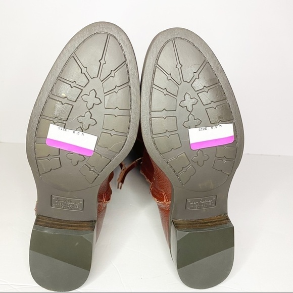 Sam Edelman Prina Leather Studded Edwood Colorway Pull On Riding Boots - Picture 10 of 14